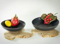 CreaTable Servierschale UNO 33 cm Steingut schwarz