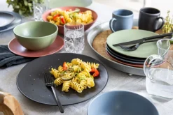 CreaTable Speiseteller SOFT TOUCH 6er Set schwarz