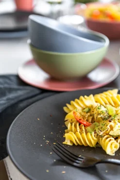 CreaTable Speiseteller SOFT TOUCH 6er Set schwarz