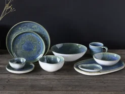 CreaTable Speiseteller YUKI 6er Set 28 cm Hochwertiges Steinzeug