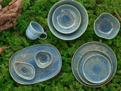 CreaTable Speiseteller YUKI 6er Set 28 cm Hochwertiges Steinzeug