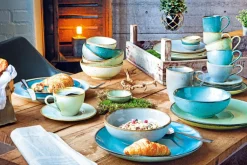 CreaTable Suppenteller NATURE COLLECTION wasserblau