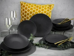 CreaTable Tafelservice VESUVIO 12-teilig schwarz