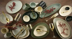 CreaTable Teller tief PIETRA Keramik sandbeige