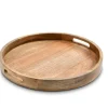 Dekotablett CALM & COSY Mango Holz Durchmesser 40 cm Braun