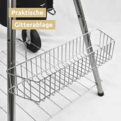 deluxe4home Holzkohlegrill KUGEL 64 x 59 cm schwarz