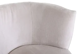 INTERhome Drehsessel JIM-S Chenille-Bezug beige/schwarz