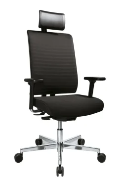 Drehstuhl METAS Stoffbezug Schwarz