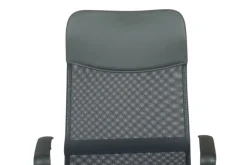 Drehstuhl mit Armlehnen Chromfarbig/ Grau