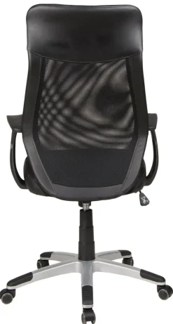 Drehstuhl NIKO Silberfarbig/ Schwarz