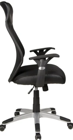 Drehstuhl NIKO Silberfarbig/ Schwarz