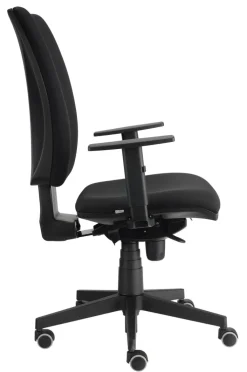 Drehstuhl SOLID I 64 x 119 x 64 cm schwarz