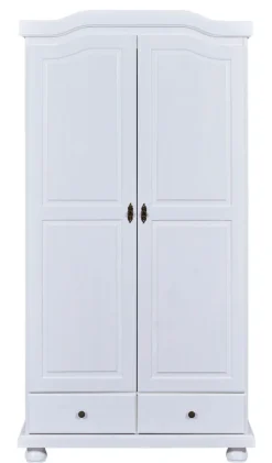 Drehtürenschrank LENNARD 104 x 198 cm weiß