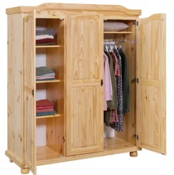 Drehtürenschrank NICOLAS 150 x 180 cm braun