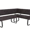 QUARTIER Eckbank LUISE 202 x 152 cm anthrazit