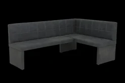 QUARTIER Eckbank MELANIE Vintage anthrazit Ausführung links