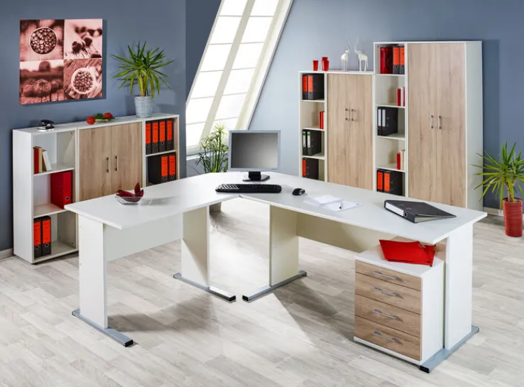 Eckplatte SERIE200 65 x 65 cm weiß