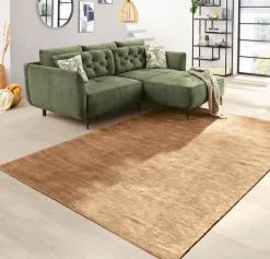 QUARTIER Ecksofa CHASE dunkelgrün