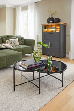 QUARTIER Ecksofa CHASE dunkelgrün