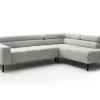 Ecksofa CLEVELAND 273 x 219 cm hellgrau