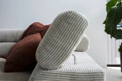 Ecksofa CLEVELAND 273 x 219 cm hellgrau