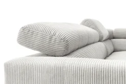 Ecksofa CLEVELAND 273 x 219 cm hellgrau