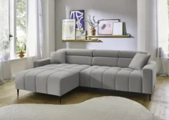 QUARTIER Ecksofa EASY 180 x 256 cm hellgrau