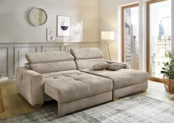 QUARTIER Ecksofa LENNOX taupe
