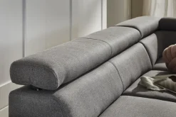 QUARTIER Ecksofa LONIGO 247 x 196 cm grau