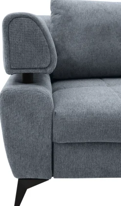 Ecksofa PARIS 267 x 188 cm graublau