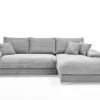 QUARTIER Ecksofa ROMAN 285 x 176 cm hellgrau