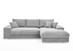 QUARTIER Ecksofa ROMAN 285 x 176 cm hellgrau