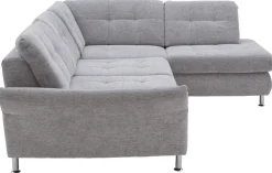 YoungLife by systempolster Ecksofa SEVRAN mit Schlaffunktion 242 x 210 cm alu