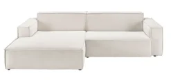 QUARTIER Ecksofa UPPER EAST 168 x 276 cm weiß