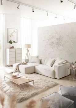 QUARTIER Ecksofa UPPER EAST 168 x 276 cm weiß