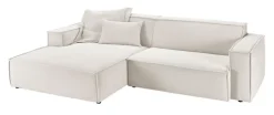 QUARTIER Ecksofa UPPER EAST 168 x 276 cm weiß