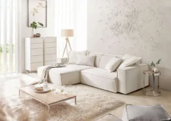 QUARTIER Ecksofa UPPER EAST 168 x 276 cm weiß