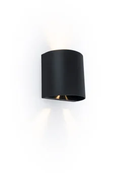 ECO-LIGHT LED Außenwandleuchte GEMINI BEAMS 11 cm schwarz