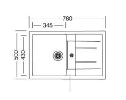 Einbauspüle TION schwarz