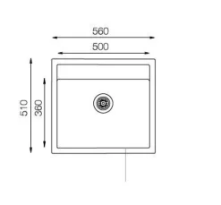 Einbauspüle ZURI schwarz