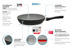 ELO mit Freude kochen! ELO Bratpfanne BASALT+ 28 cm mit Antihaft