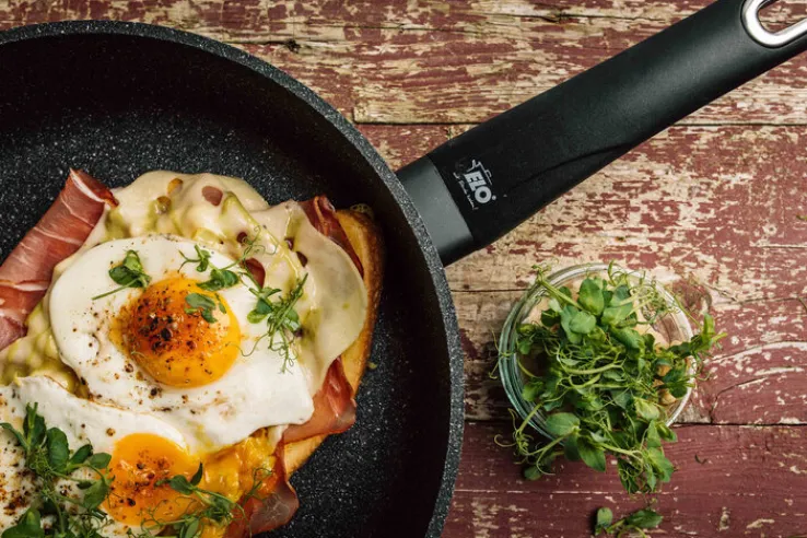 ELO mit Freude kochen! ELO Bratpfanne GRANIT EVOLUTION 32 cm Metall schwarz