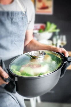 ELO mit Freude kochen! ELO Bräter ALUCAST 7 l Aluminiumguss schwarz