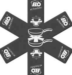 ELO mit Freude kochen! ELO Pfannenschoner PRO TEC 2-teilig Textil schwarz