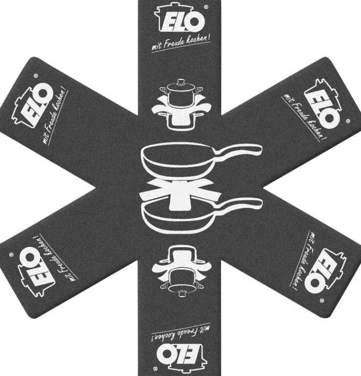 ELO mit Freude kochen! ELO Pfannenschoner PRO TEC 2-teilig Textil schwarz