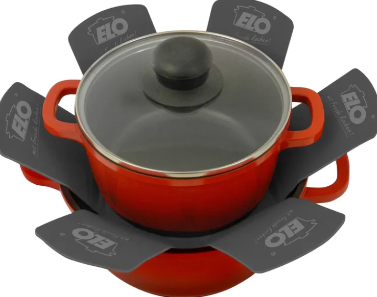 ELO mit Freude kochen! ELO Pfannenschoner PRO TEC 2-teilig Textil schwarz