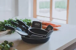 ELO mit Freude kochen! ELO Pfannenschoner PRO TEC 2-teilig Textil schwarz