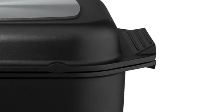 ELO mit Freude kochen! ELO Rechteckbräter KARREE 42x26 cm Aluguss schwarz