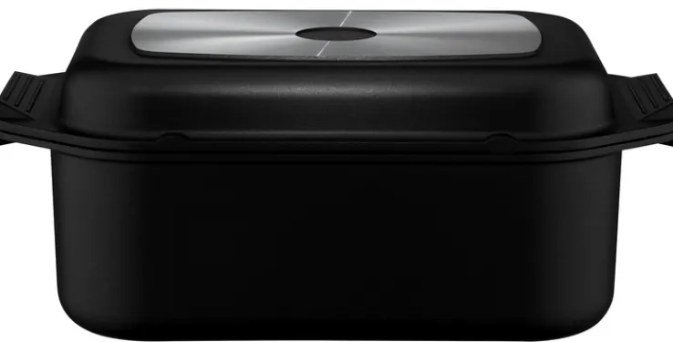 ELO mit Freude kochen! ELO Rechteckbräter KARREE 42x26 cm Aluguss schwarz