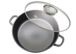 ELO mit Freude kochen! ELO Servierpfanne ALUCAST 28 cm rund schwarz
